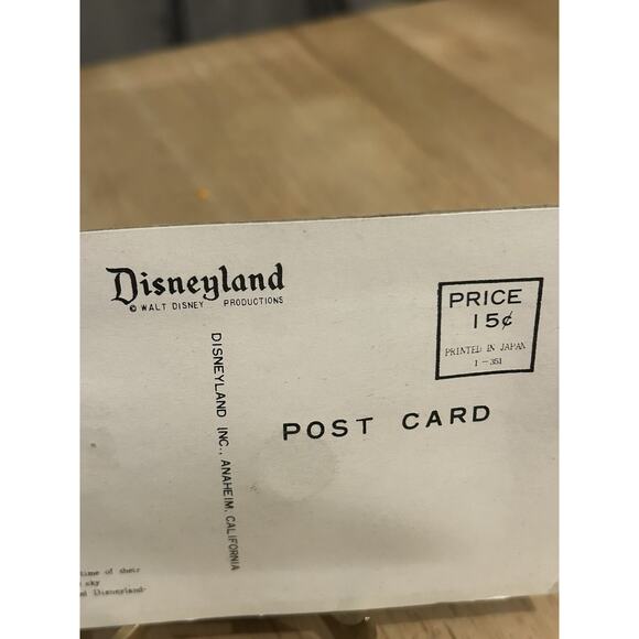 Disneyland Chip and Dale Monorail Squeaker Postcard - Picture 4 of 4